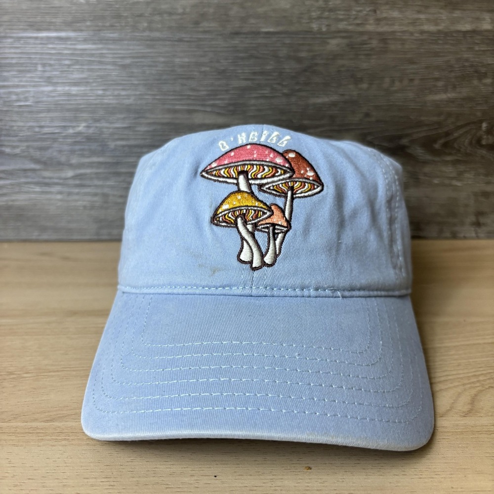 O'Neill Hat Cap Strap Back Light Blue Embroidered Mushroom Dad Hat Cotton Mens